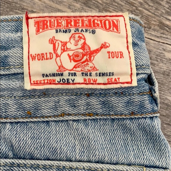 True Religion Distressed Mini Denim Skirt 30 - Picture 3 of 8